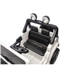 Elektrické autíčko Jeep 4x4, 24V - biele